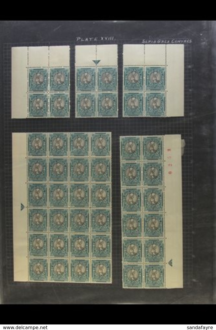 1937-47 Specialised Group Of HALFPENNY Issues, Mostly In Large Multiples With Arrow Margins (aiding Identification), We  - Unclassified