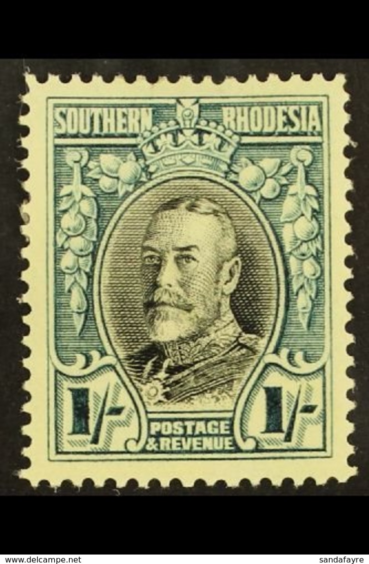 1931 1s Black And Greenish Blue, Geo V, Perf 14, SG 23b, Very Fine And Fresh Mint. For More Images, Please Visit Http:// - Zuid-Rhodesië (...-1964)