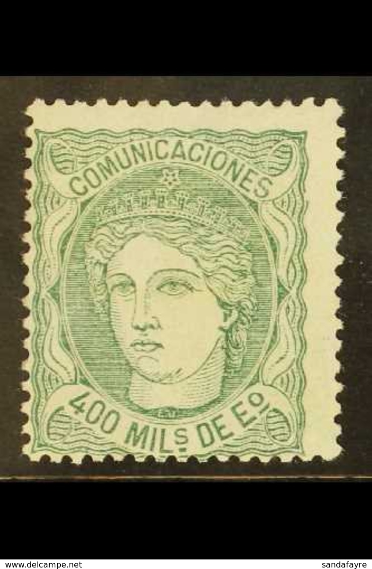 1870 400m Pale Green, SG 180, Mi 104, Fine Mint For More Images, Please Visit Http://www.sandafayre.com/itemdetails.aspx - Autres & Non Classés