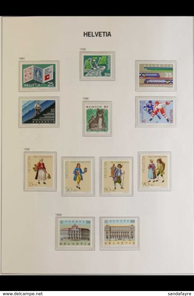 1990-99 NHM COMPLETE DECADE COLLECTION. A Complete, Never Hinged Mint Collection Presented On Dedicated Hingeless Pages, - Other & Unclassified