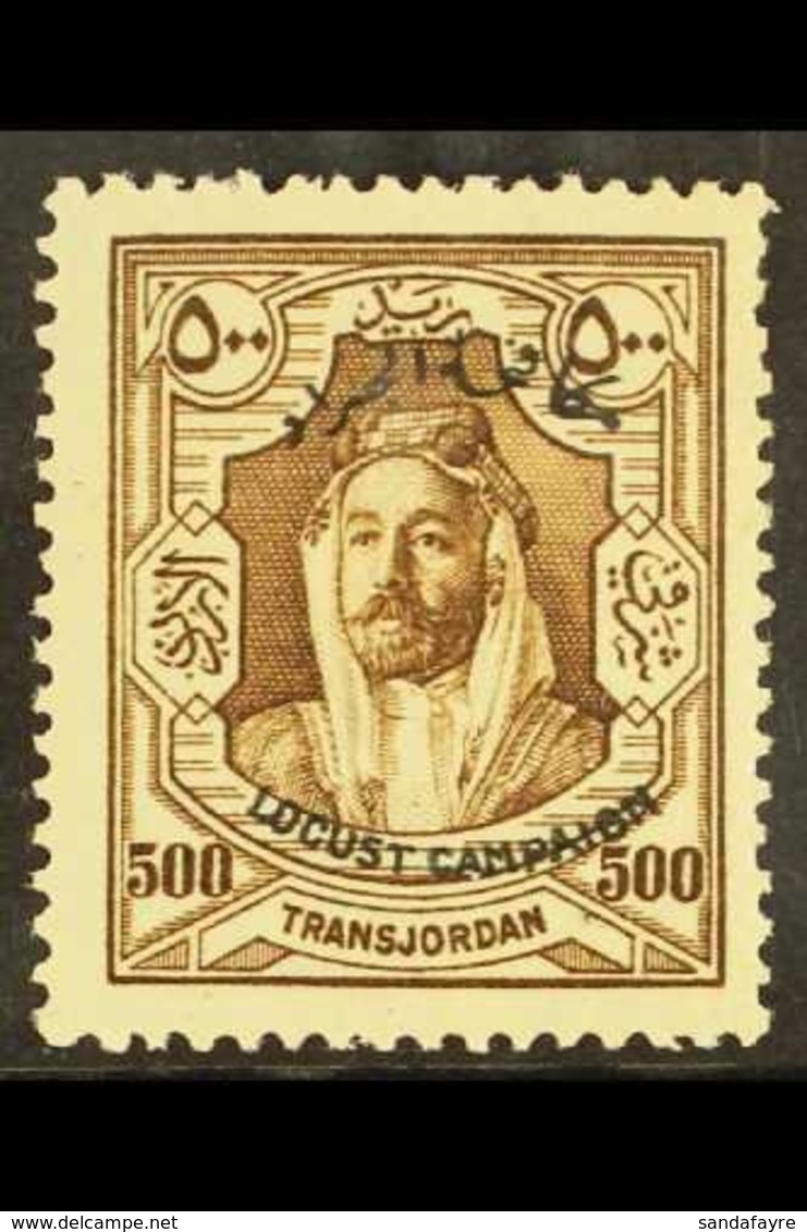 1930 500m Brown Locust Campaign Opt'd, SG 194, Fine Mint For More Images, Please Visit Http://www.sandafayre.com/itemdet - Jordania