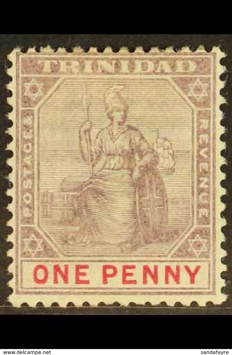 1896-1906 1d Dull Purple And Rose, Type II, SG 116, Fine Mint, Very Scarce.  For More Images, Please Visit Http://www.sa - Trinidad Y Tobago