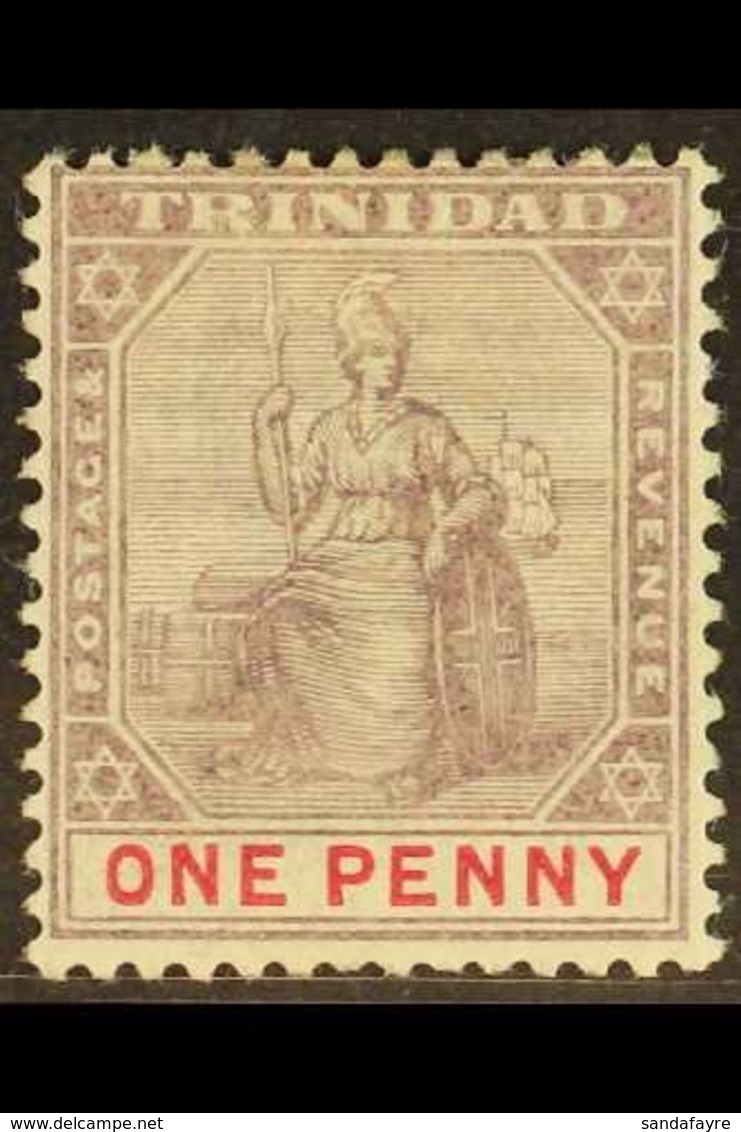 1896-1906 1d Dull Purple And Rose, Type II, SG 116, Fine Mint, Very Scarce.  For More Images, Please Visit Http://www.sa - Trinidad En Tobago (...-1961)