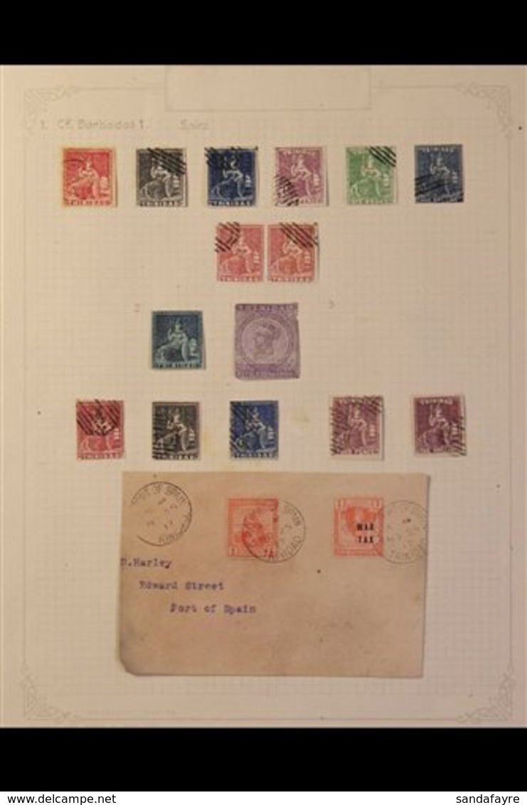 FORGERIES COLLECTION Chiefly "used" Collection Featuring A Range Of Britannia Imperfs, Plus A QV 5s. Also A 1917 (Nov 25 - Trinidad & Tobago (...-1961)