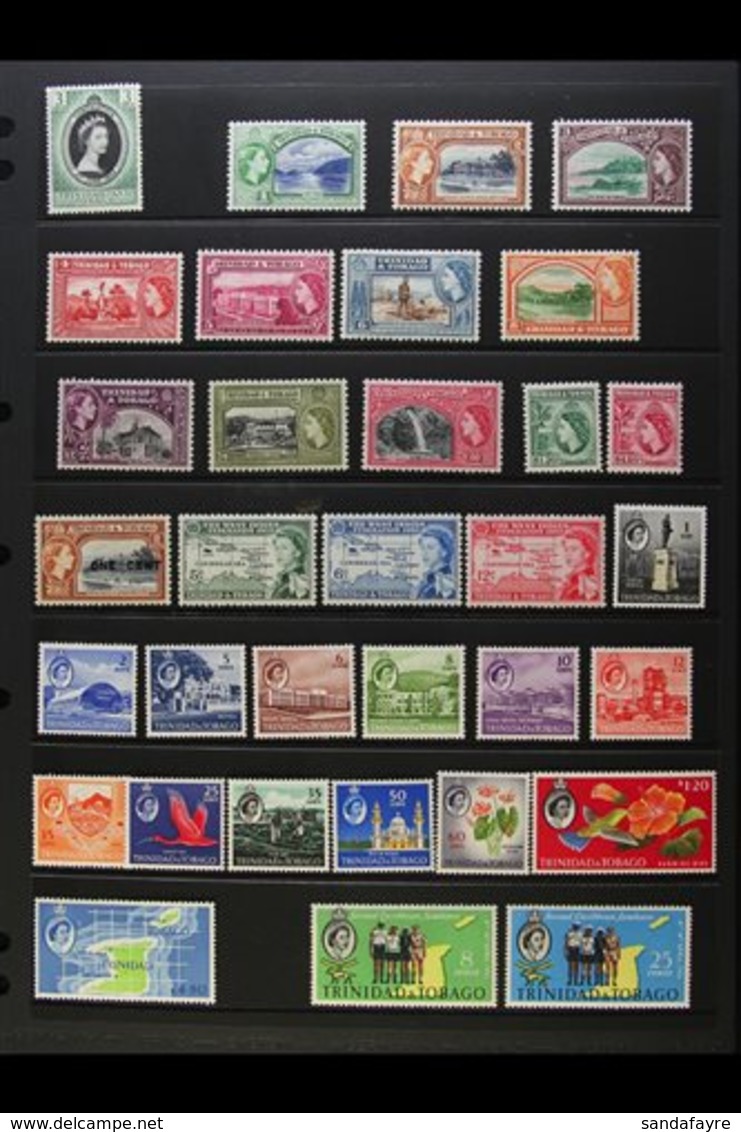 1953-61 NEVER HINGED MINT COLLECTION Presented On A Stock Page, An Attractive, Highly Complete Range To Both $4.80 Of Th - Trinidad Y Tobago