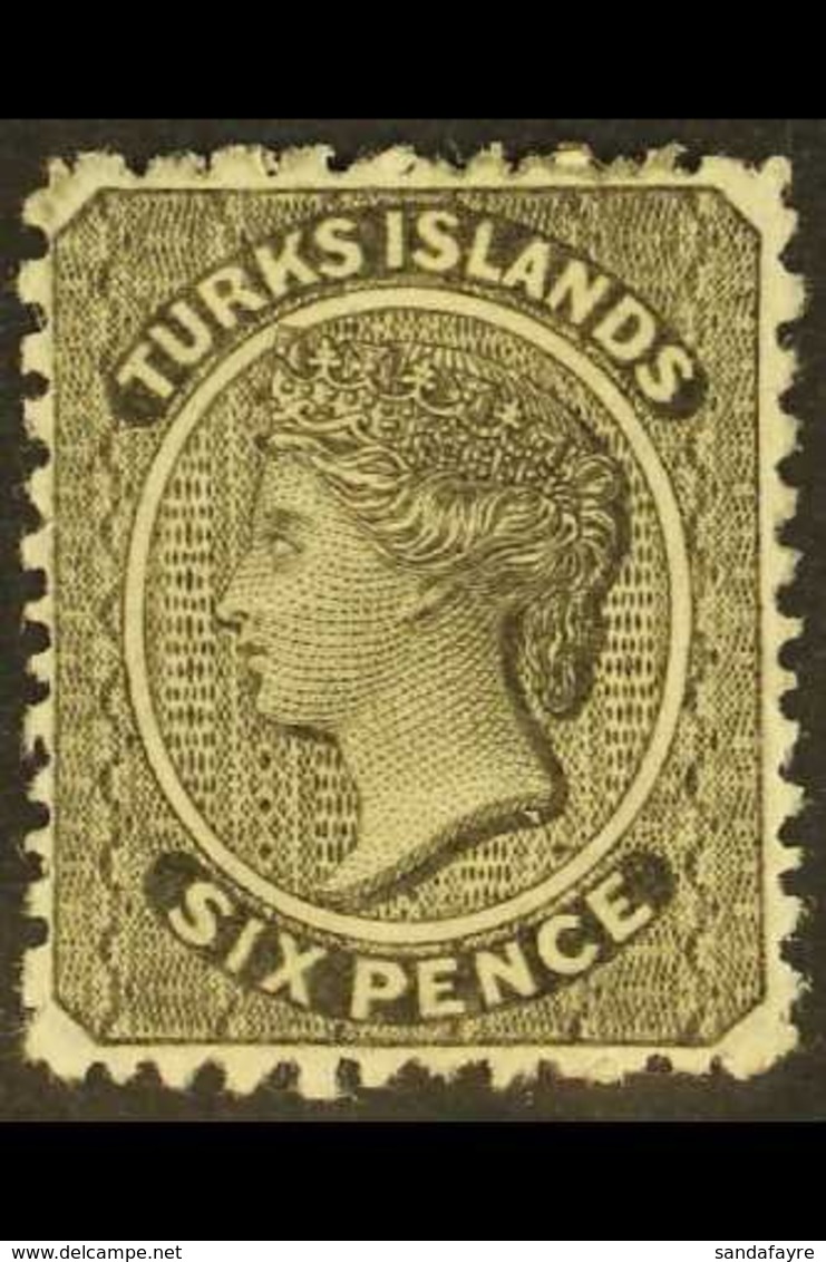 1867 1d Black, No Watermark, SG 2, Very Fine Mint, Well Centred Example. For More Images, Please Visit Http://www.sandaf - Turks- En Caicoseilanden