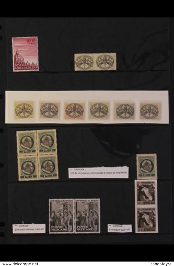 1945-60 INTERESTING SELECTION Presented On A Stock Page, Mint Or Never Hinged Mint With 1945 Dues Set Plus 1L  Pair Impe - Andere & Zonder Classificatie