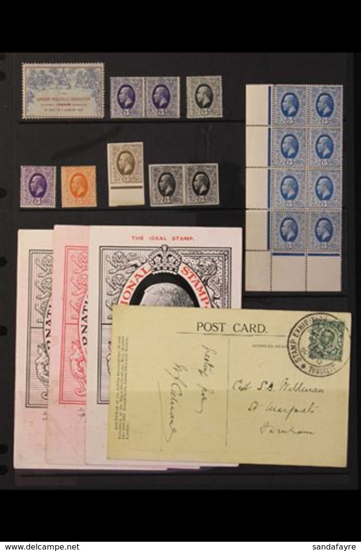 BRITISH STAMP EXHIBITIONS 1897-1960 Chiefly Never Hinged Mint Collection, Essentially All Different (a Few Blocks And Se - Otros & Sin Clasificación