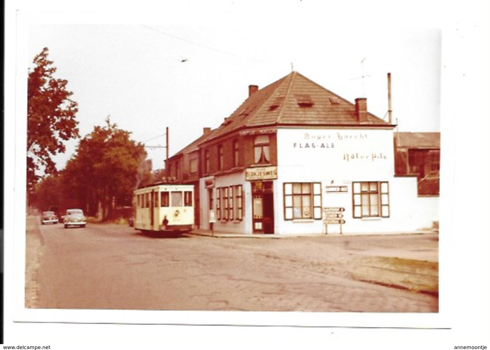 Putte Kapellen - Tram - Cafe Blokjesweg (1961). - Andere & Zonder Classificatie