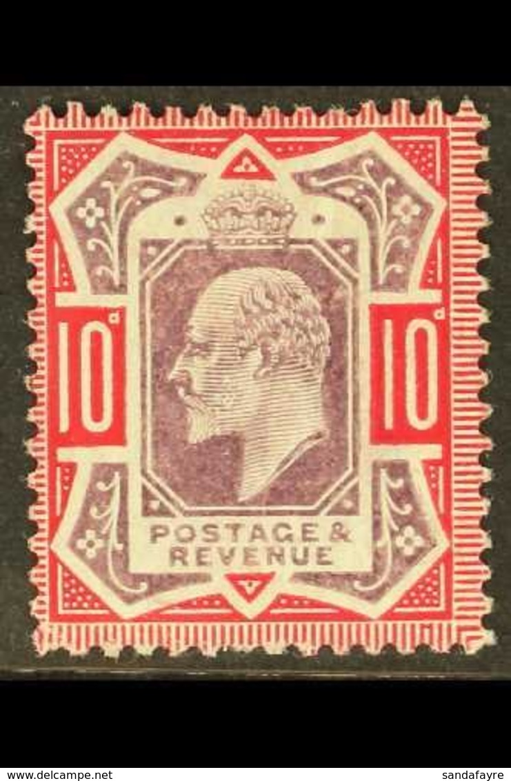 1902 10d Dull Purple And Carmine On Chalk Paper, SG 254b, Fine Mint Tiny Corner Fault. For More Images, Please Visit Htt - Unclassified