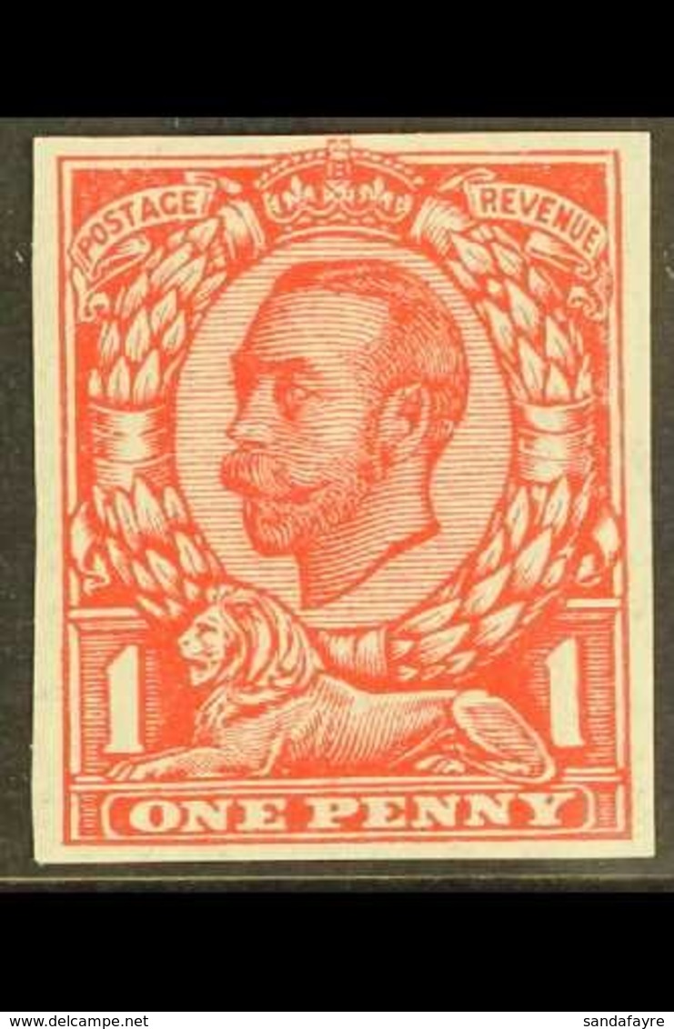1912 1d Scarlet, Wmk Multiple Cypher, IMPERFORATE SINGLE, SG 350b, Very Fine Mint. For More Images, Please Visit Http:// - Sin Clasificación