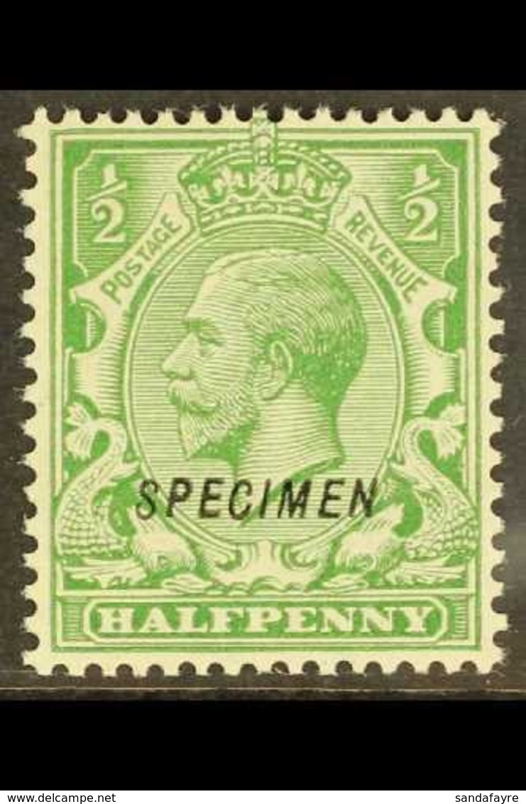 1924-26 ½d Green, "SPECIMEN" Type 23 Overprint, SG 418s, SG Spec N33t, Very Fine Mint. For More Images, Please Visit Htt - Unclassified