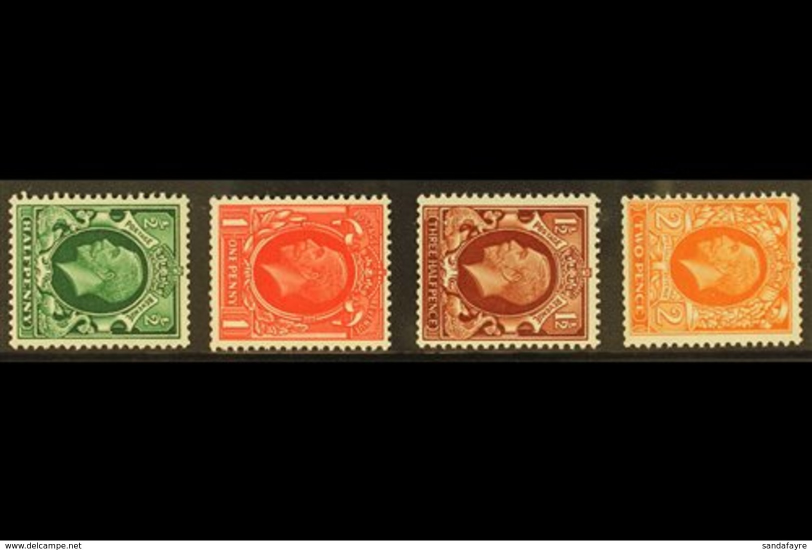 1934-36 Photogravure, Wmk Sideways Set, SG 439a/442a, Never Hinged Mint (4 Stamps). For More Images, Please Visit Http:/ - Sin Clasificación