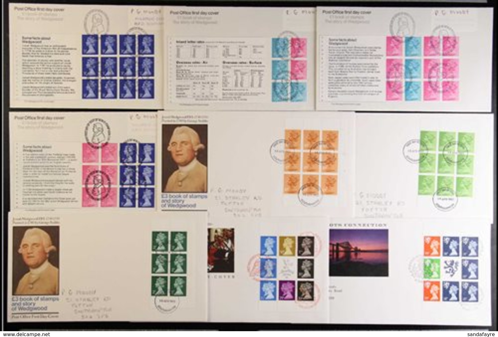 1972-2002 PRESTIGE PANE FDC COLLECTION A Small Selection Of Prestige Booklet Pane Issues On First Day Covers With Good C - FDC