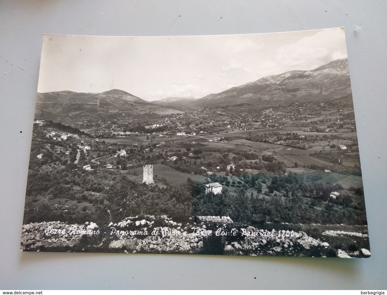 CARTOLINA SEZZE ROMANO - PANORAMA DI SUSO E TORRE CONTE PANI - Latina