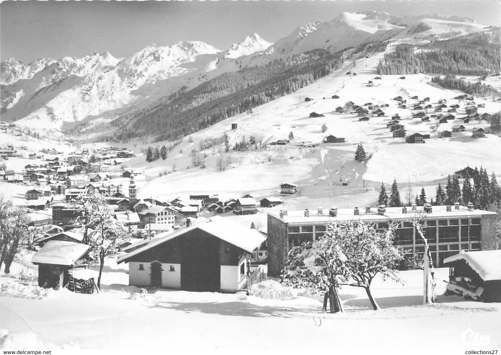 74-LA-CLUSAZ- VUE PANORAMIQUE- CHAINE DES ARAVIS - La Clusaz