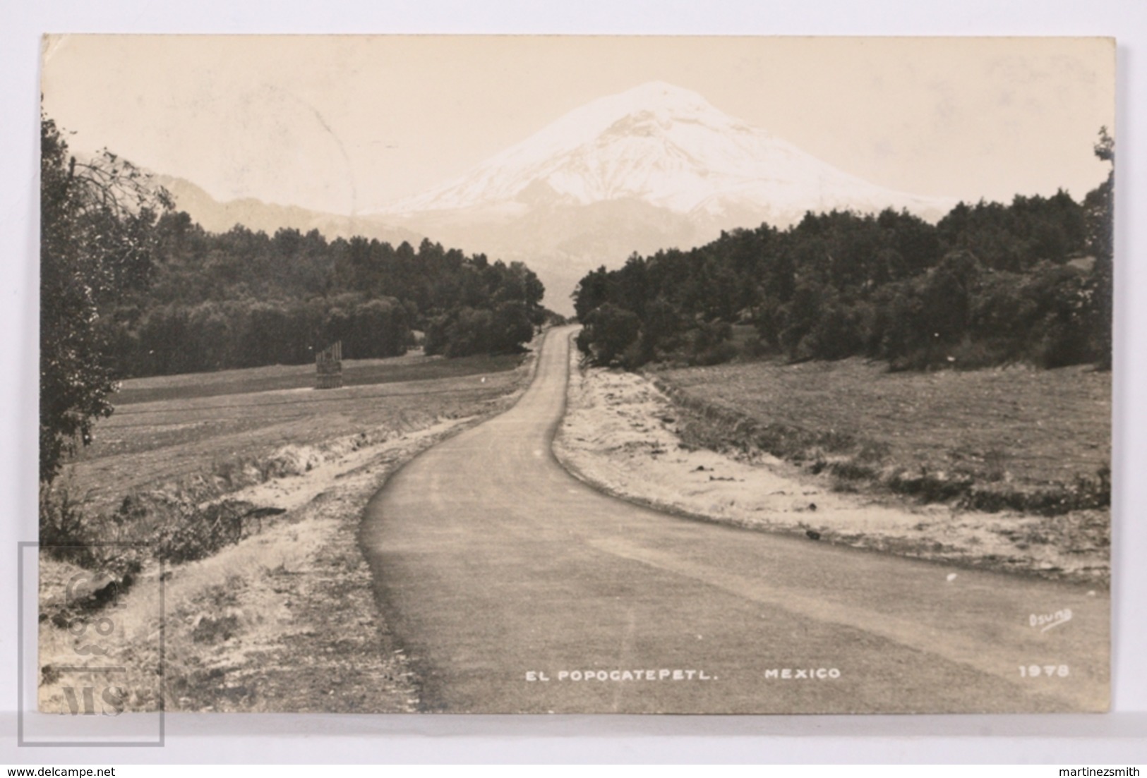 Original Photographic Postcard - Postal Mexico - El Popocatepetl - Osuna 1978 - Mexique