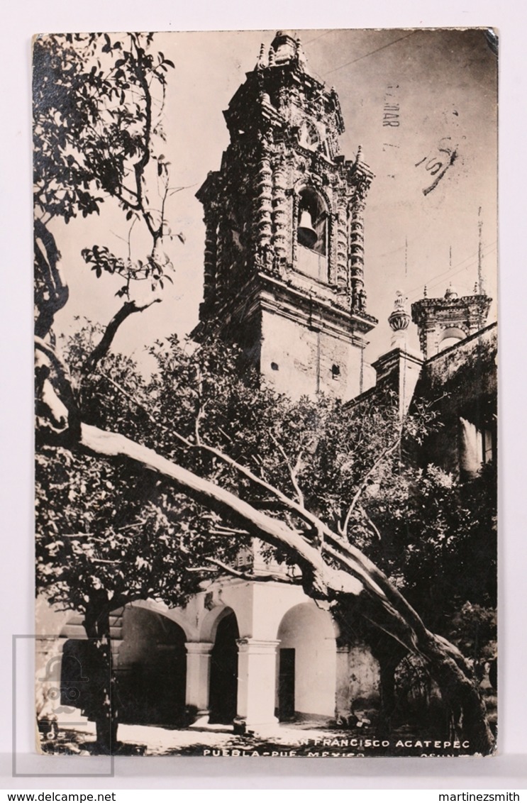 Original Photographic Postcard - Postal Mexico - San Francisco Acatepec - Puebla - Osuna - Mexiko