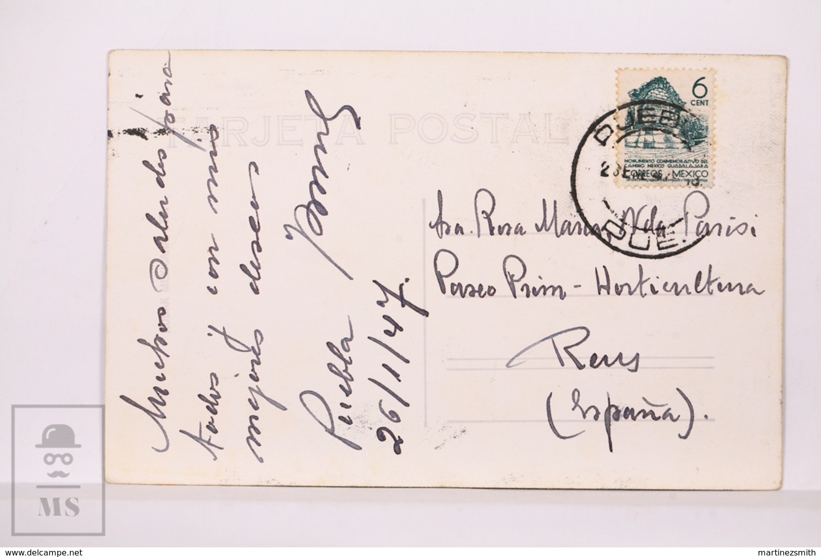 Original Photographic Postcard - Postal Mexico - San Francisco Acatepec - Puebla - Osuna - Mexiko