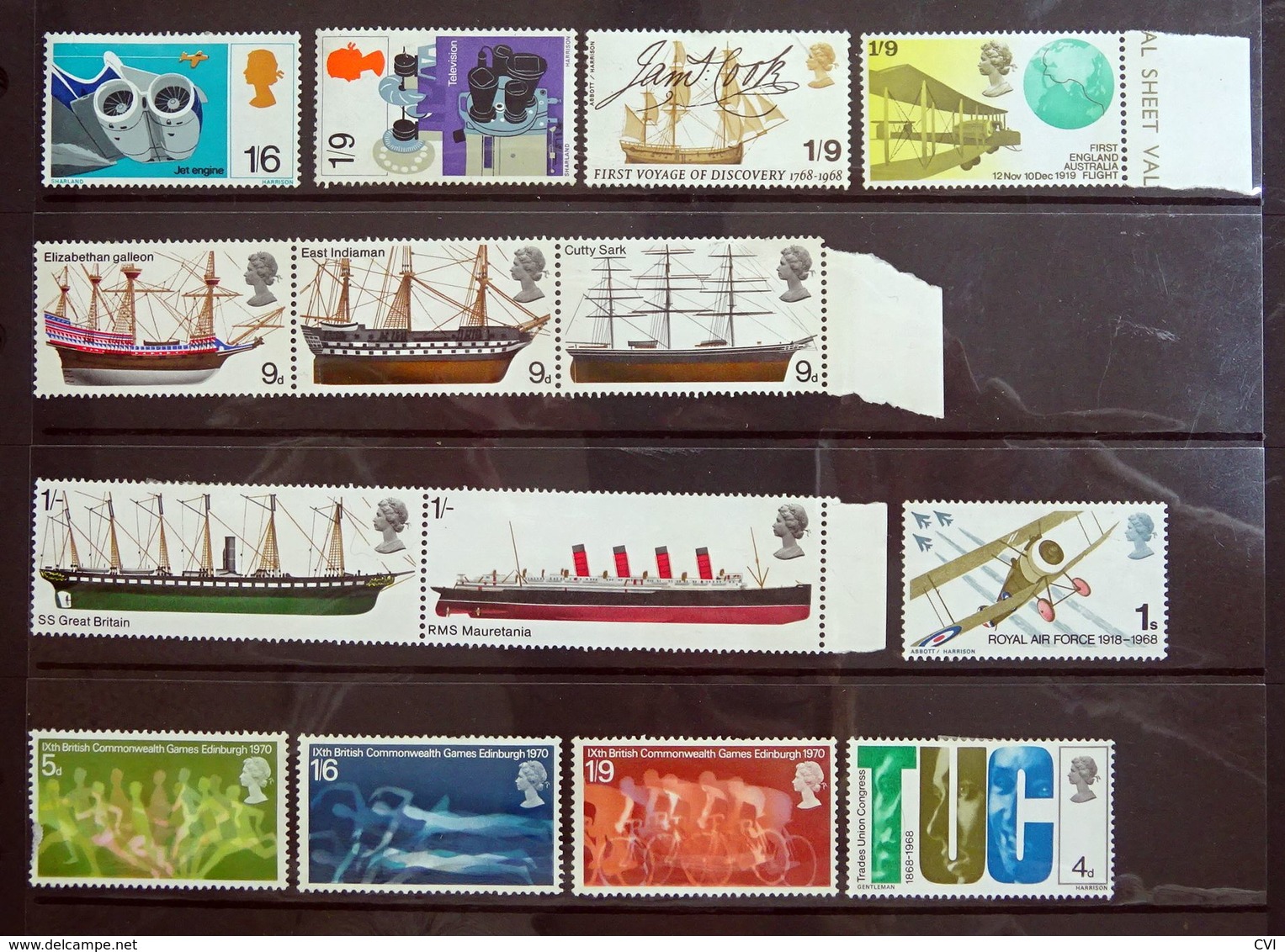 GB QEII Pre-Decimal & Decimal, Mint Never Hinged & Mint Hinged Selection. (MNH & MH) - Collections