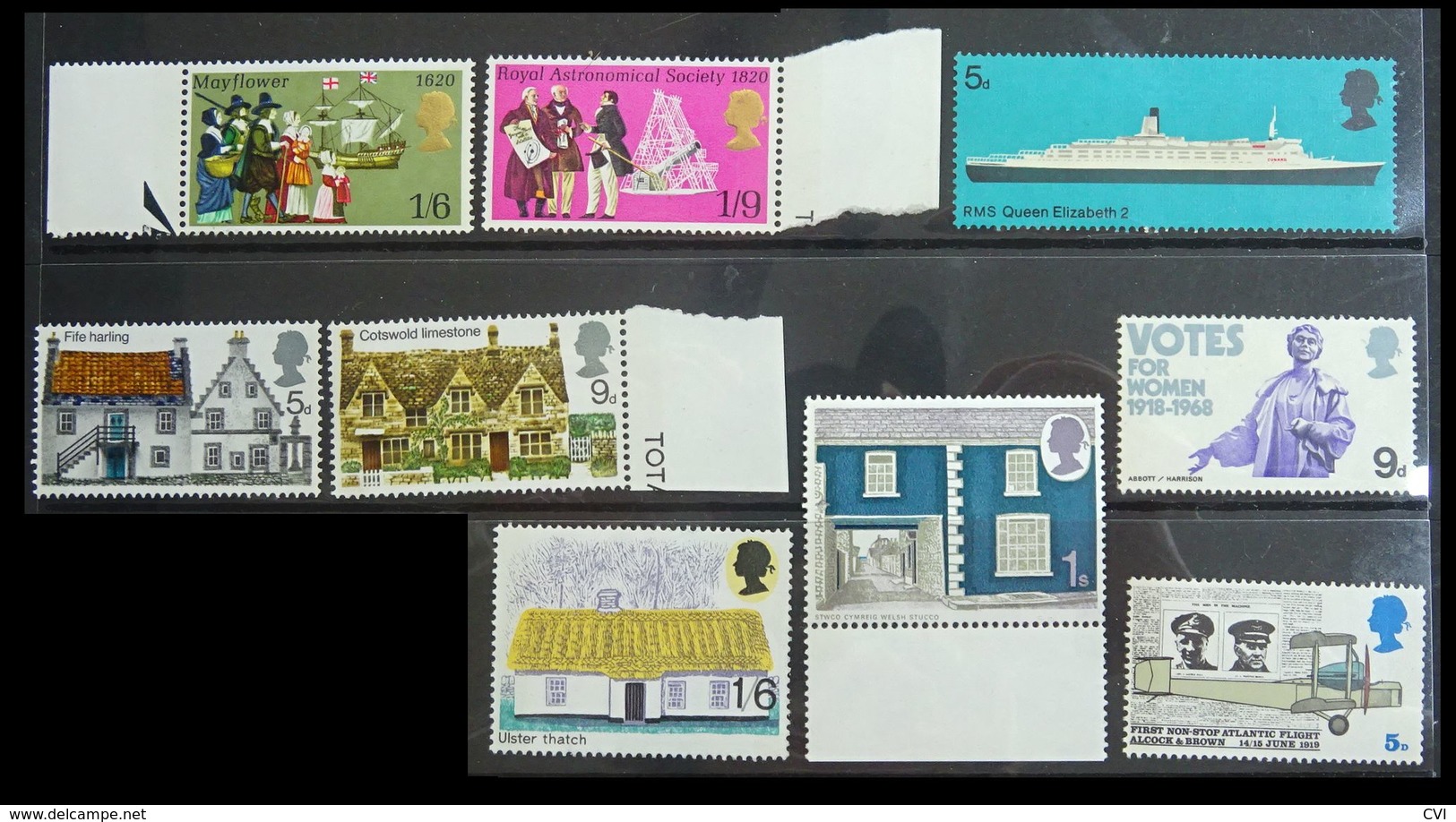 GB QEII Pre-Decimal & Decimal, Mint Never Hinged & Mint Hinged Selection. (MNH & MH) - Collections