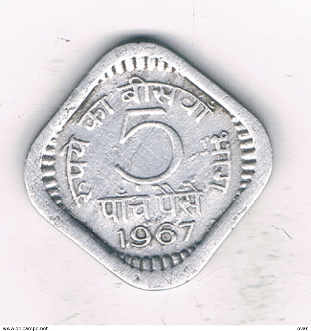 5 PAISE 1967 INDIA /2101/ - Inde