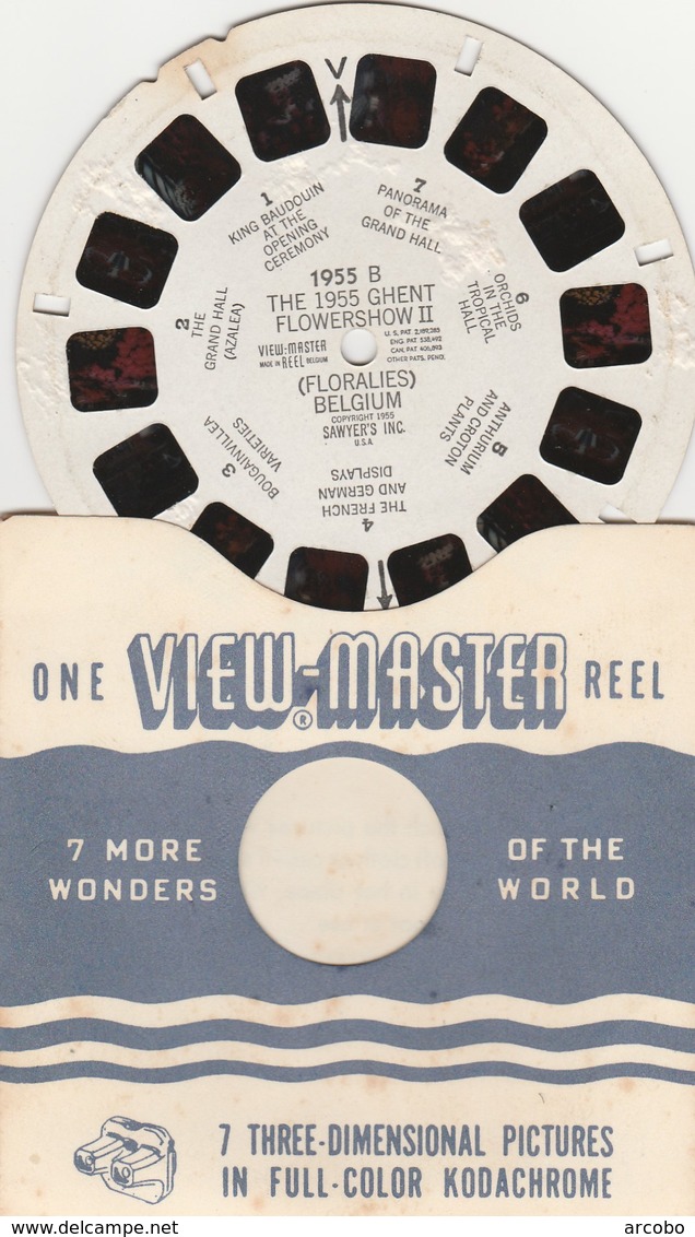 VIEW MASTER THE 1955 GHENT FLOWER SHOW II, FLORALIES BELGIUM GENT 1955 - Stereoscoopen