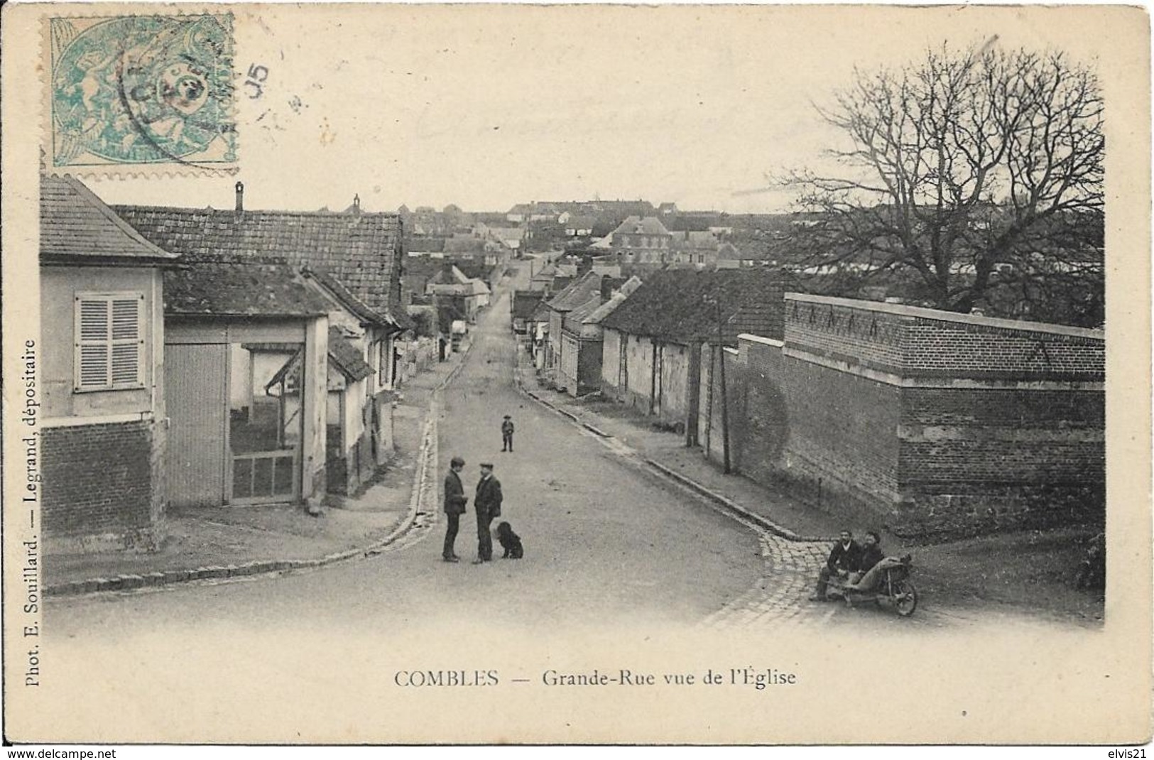 COMBLES Grande Rue Vue De L' Eglise - Combles