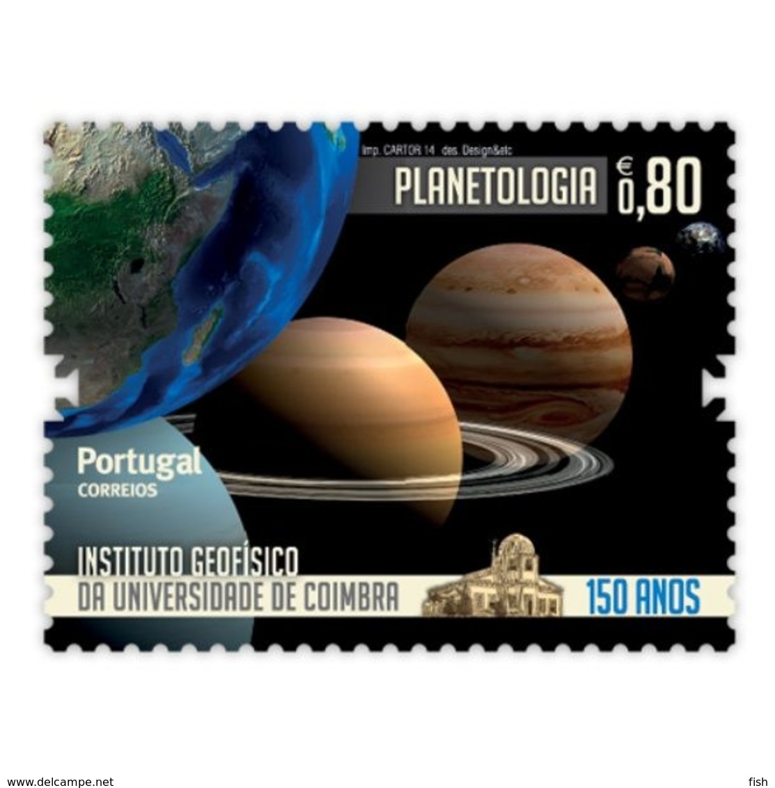 Portugal ** & 150 Years Of The Geophysical Institute Of The University Of Coimbra, Planets 2014 (6733) - Nuovi