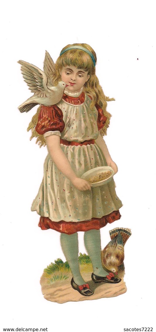 DECOUPI GAUFFRE PETITE FILLE OISEAUX - - Enfants