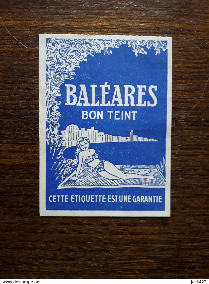 L18/130 Petite Carte Publicitaire . Baléares Bon Teint. - Other & Unclassified