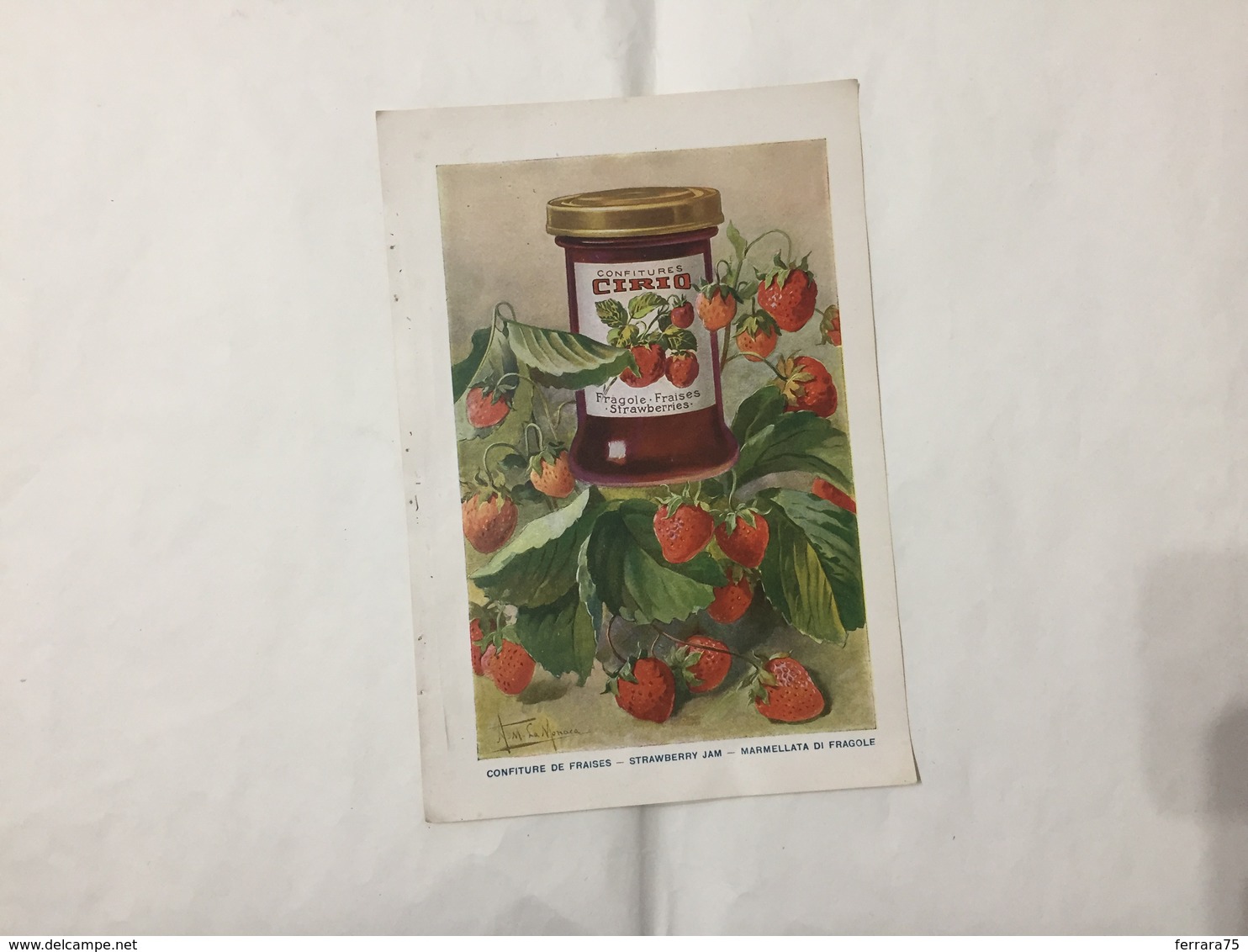 PUBBLICITà STAMPA ADVERTISING CIRIO MARMELLATA DI FRAGOLE  ILL. LA MONACA. - Altri & Non Classificati