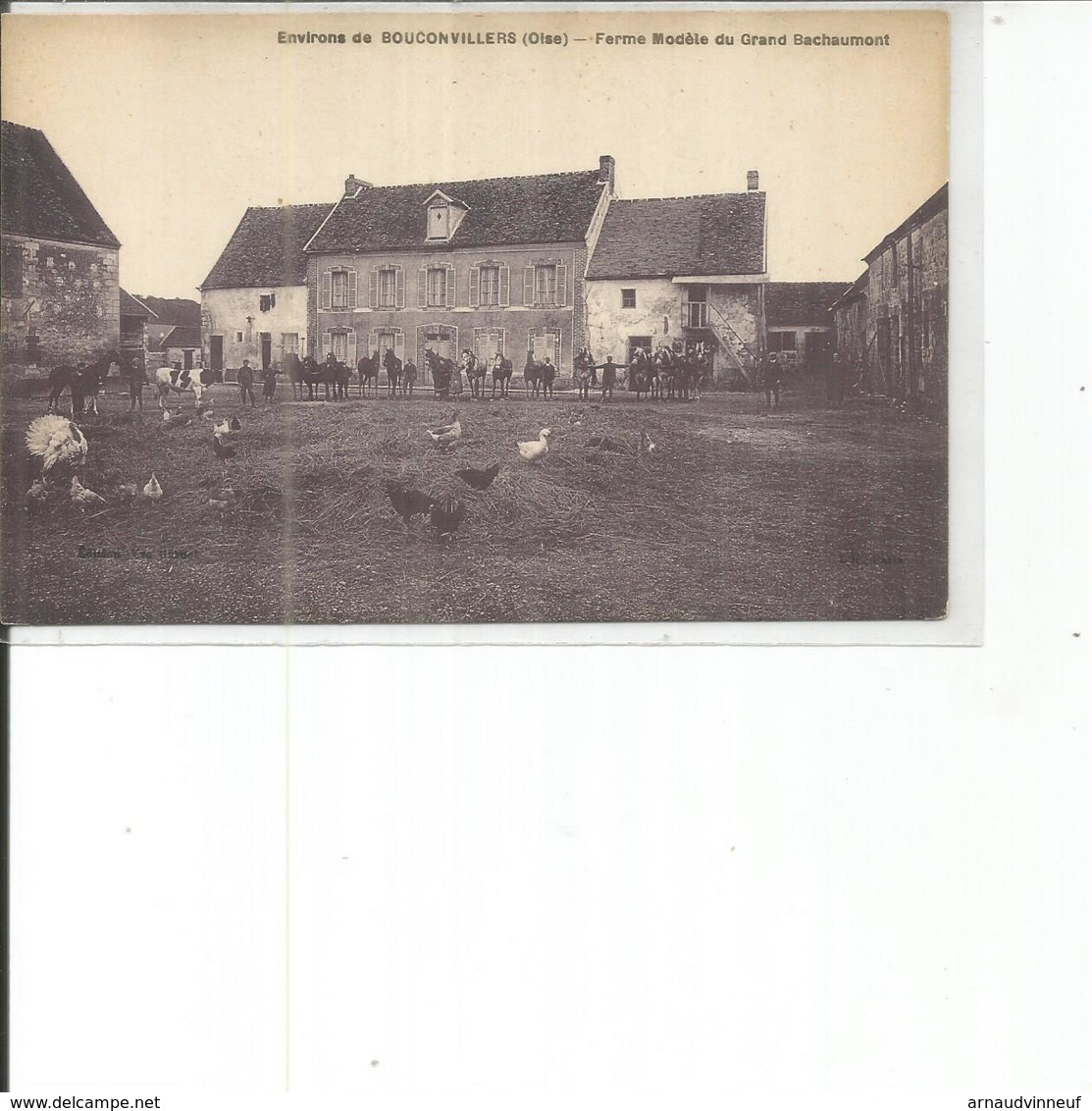 60-BOUCONVILLERS FERME MODELE DU GRAND BACHAUMONT RARE - Autres & Non Classés