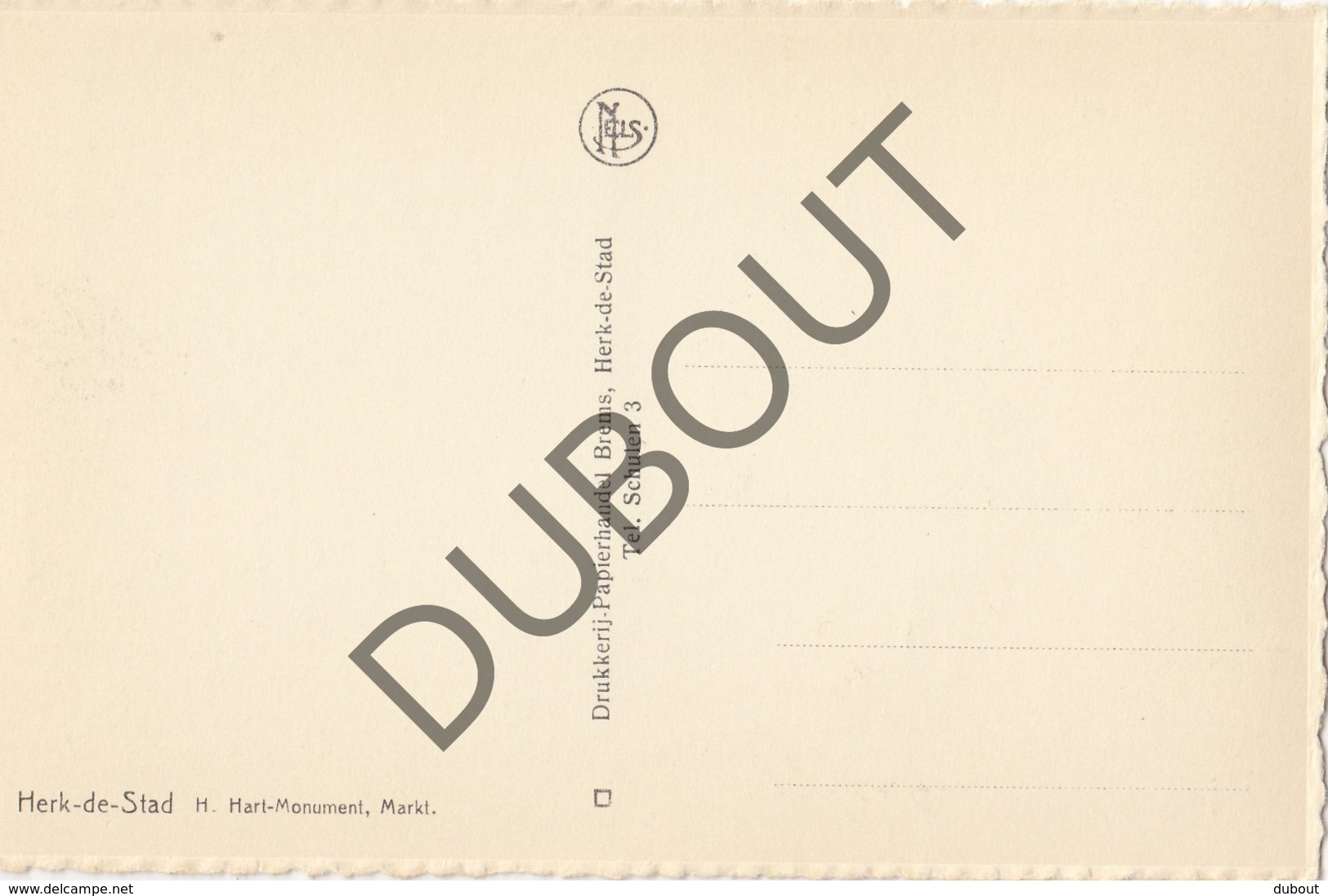 Postkaart/Carte Postale Herk-de-Stad H.Hart Monument, Markt (O403) - Herk-de-Stad