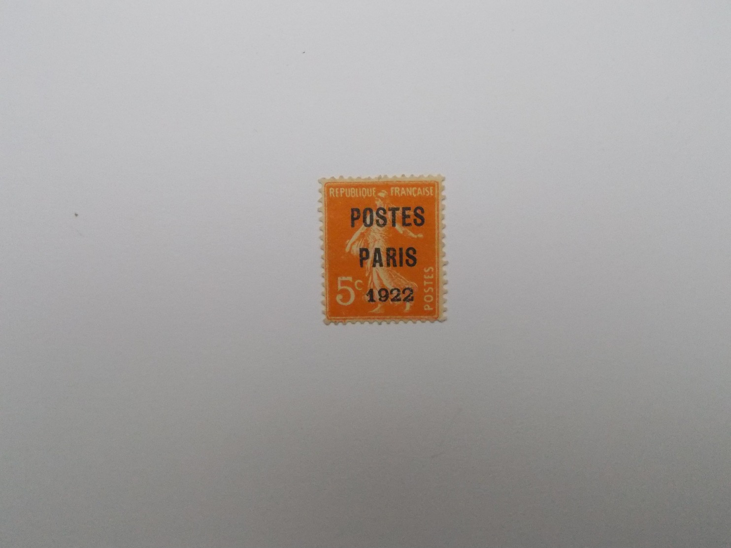 TIMBRE PREOBLITERE 5 C ORANGE DE TYPE SEMEUSE - 1893-1947