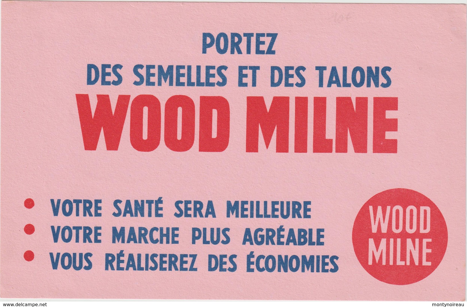 Vieux Papier : Buvard : Wood   Milne  , Votre  Santé  Meilleur  ! - Autres & Non Classés