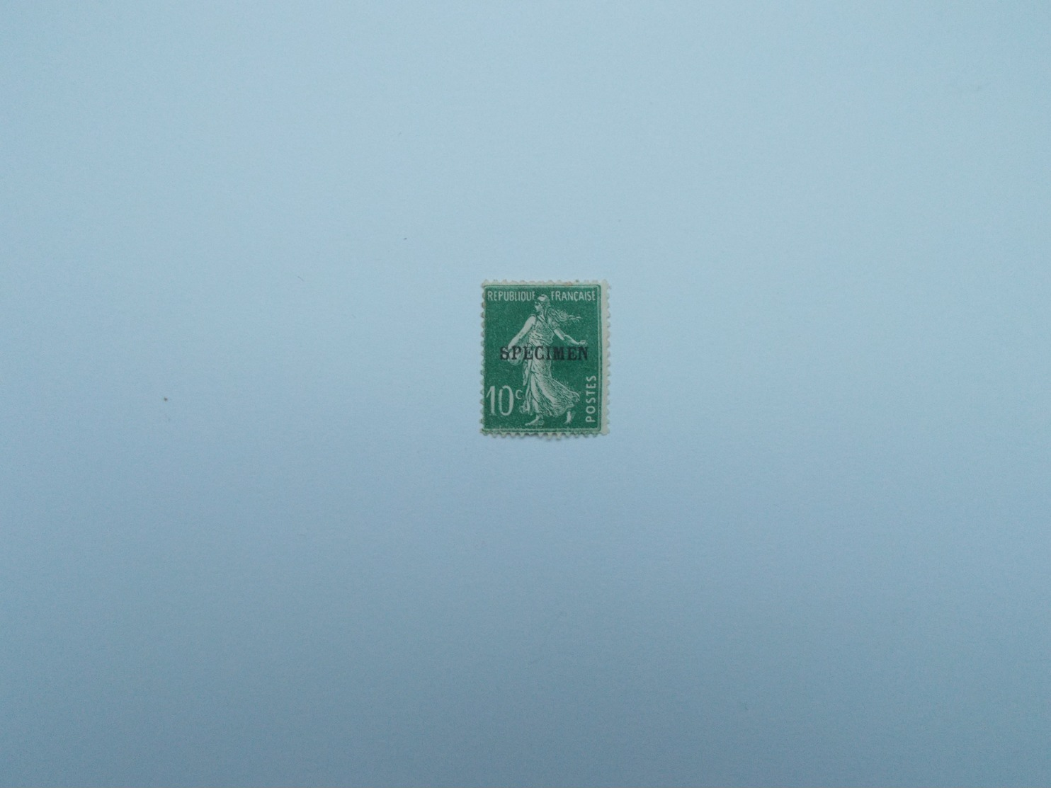 TIMBRE NEUF 10 VERT DE TYPE SEMEUSE FOND PLEIN - Specimen