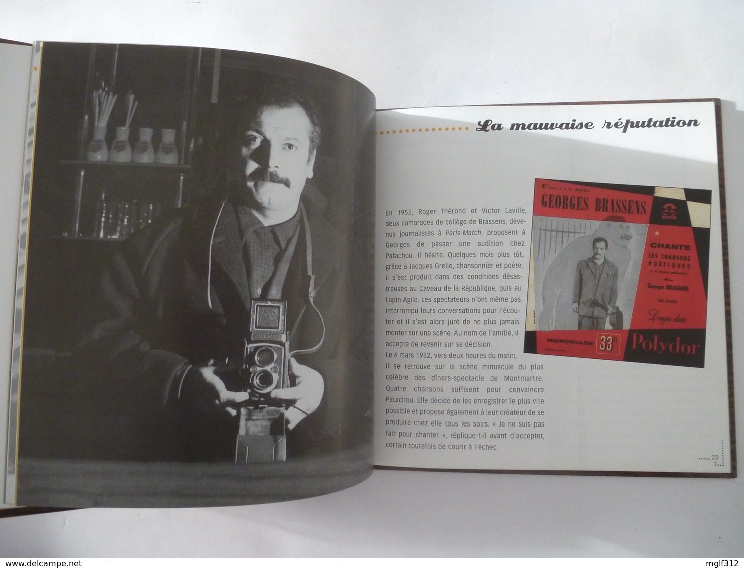 GEORGES BRASSENS : LUMIERES DU MUSIC-HALL  De Jacques PESSIS - Edition De 2001 - Détails Sur Les Scans. - Musique