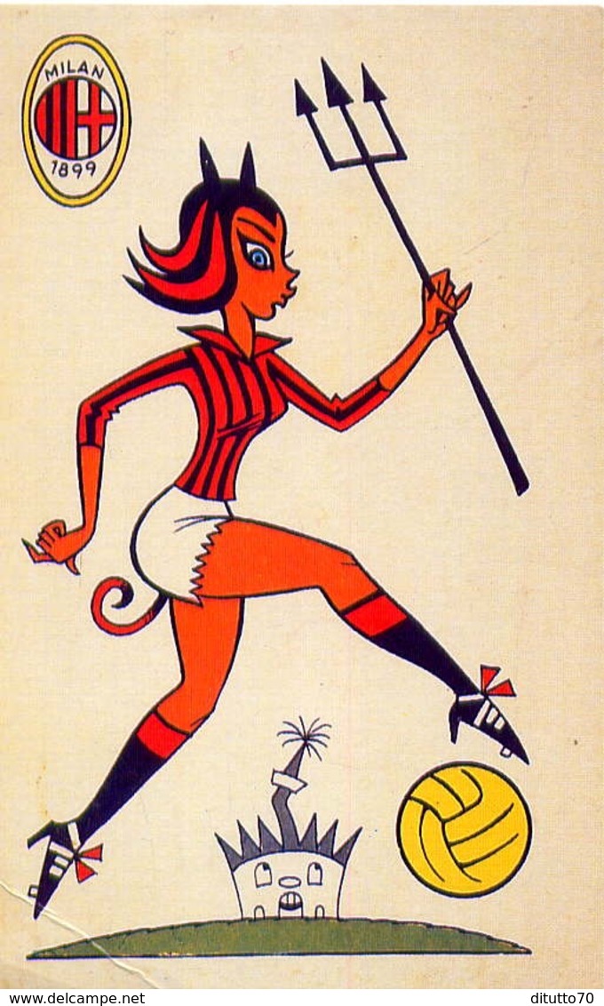 Il Diavoletto - Simbolo Della Squadra Di Calcio Del Milan - Sport - Italia 1960 - Riproduzione Da Originale - Altri & Non Classificati