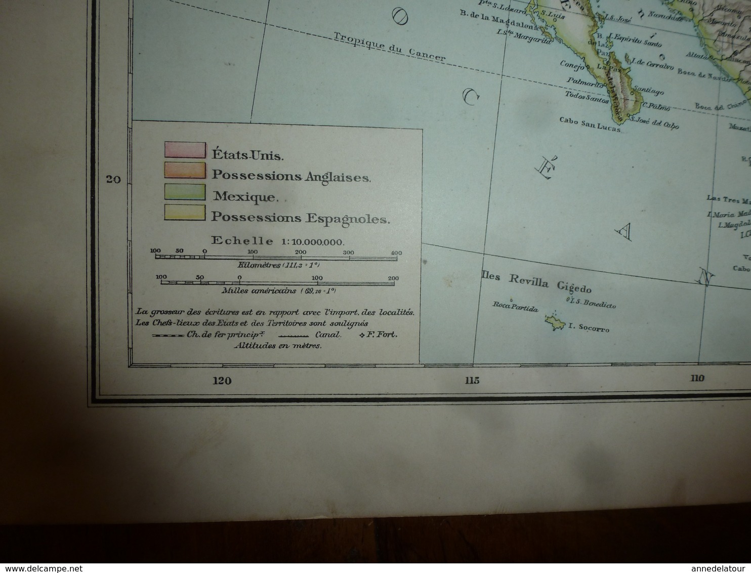 Carte Géographique De L'année 1884 ----> USA ; Mexique; Chili ; (Brésil Sud-Est); Uruguay ; - Cartes Géographiques