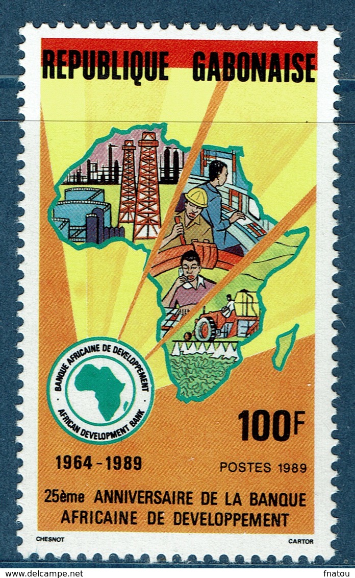 Gabon, African Development Bank 1989,  MNH VF - Gabon