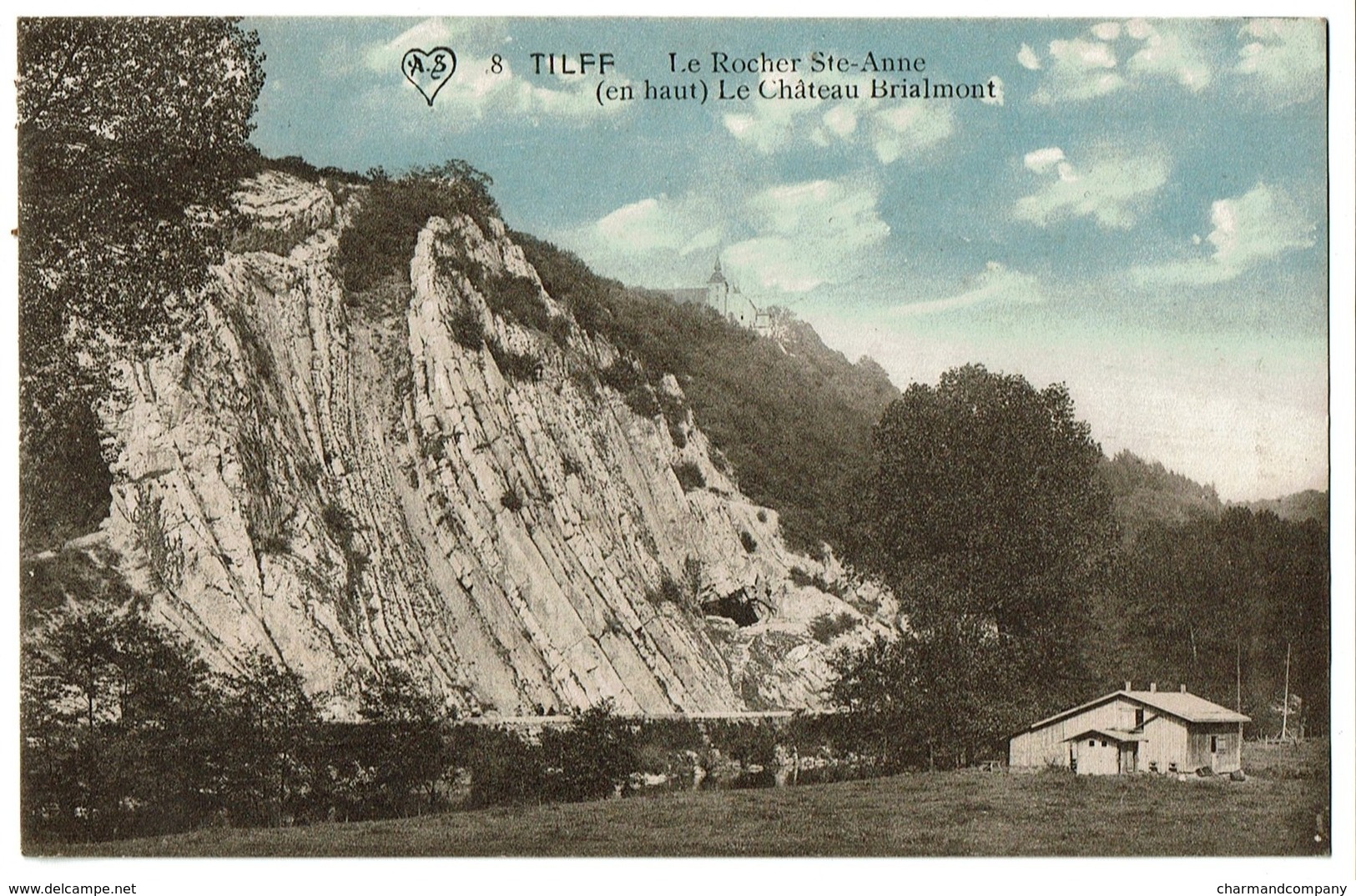 Tilff - Le Rocher Ste-Anne - En Haut Le Château Brialmont - 1912 - 2 Scans - Esneux