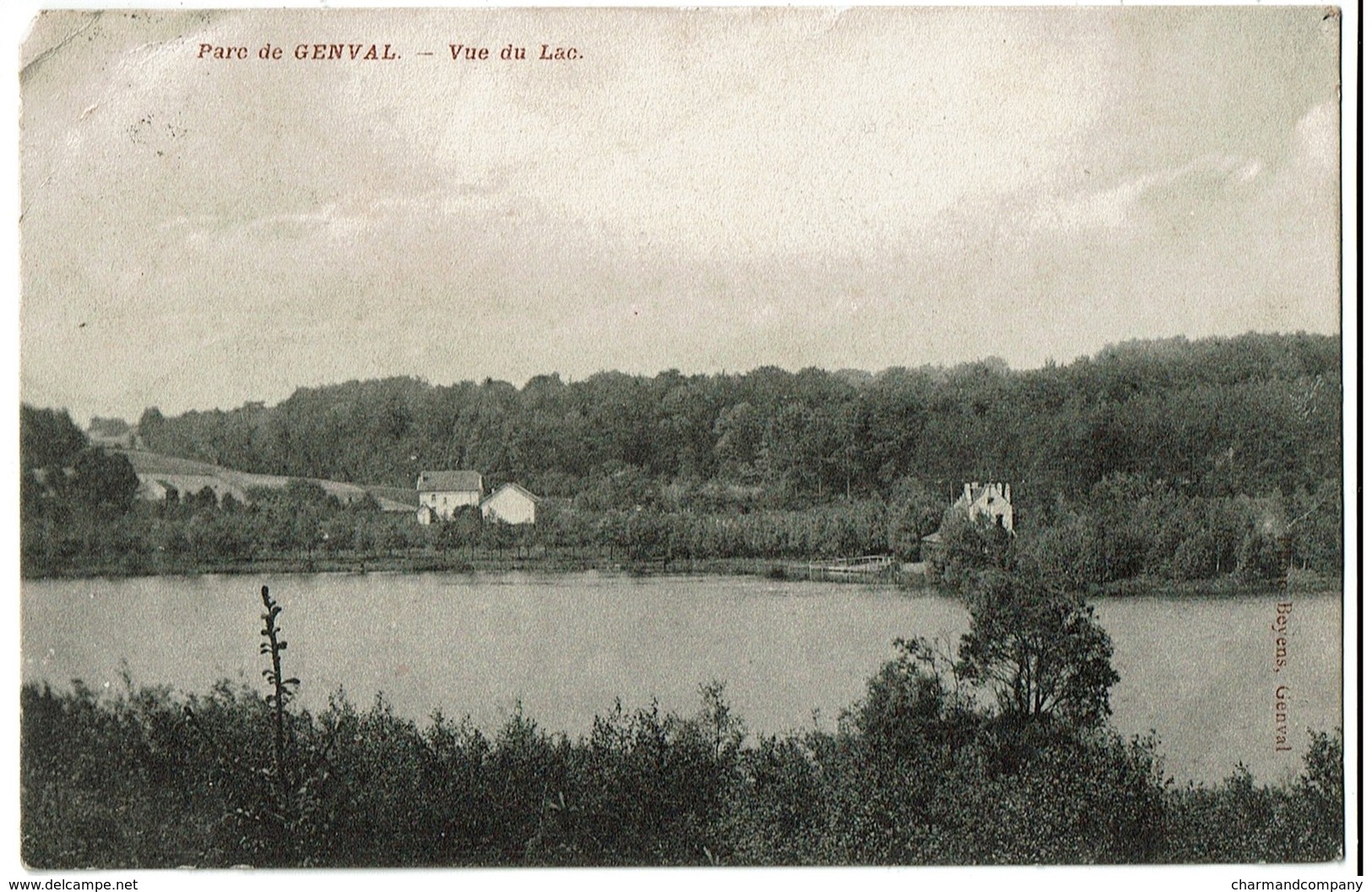 Parc De Genval - Vue Du Lac - 1913 - Edit. Beyens Genval - 2 Scans - Rixensart