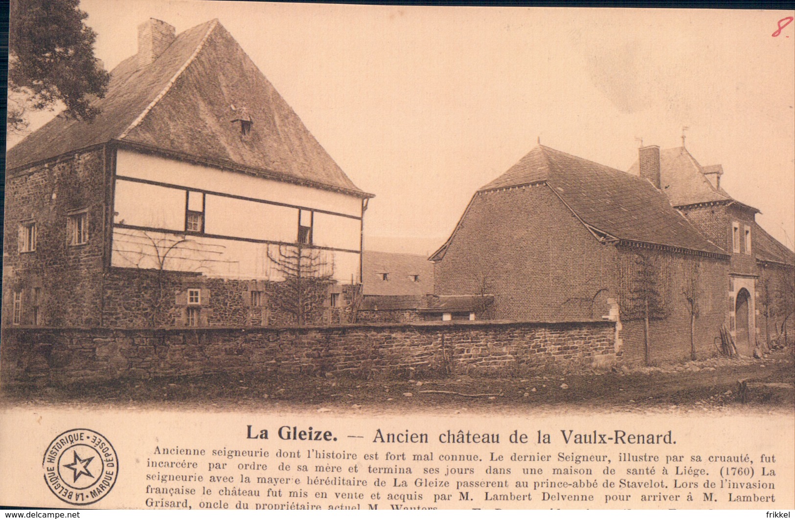 La Gleize Ancien Château De La Vaulx-Renard - Stoumont