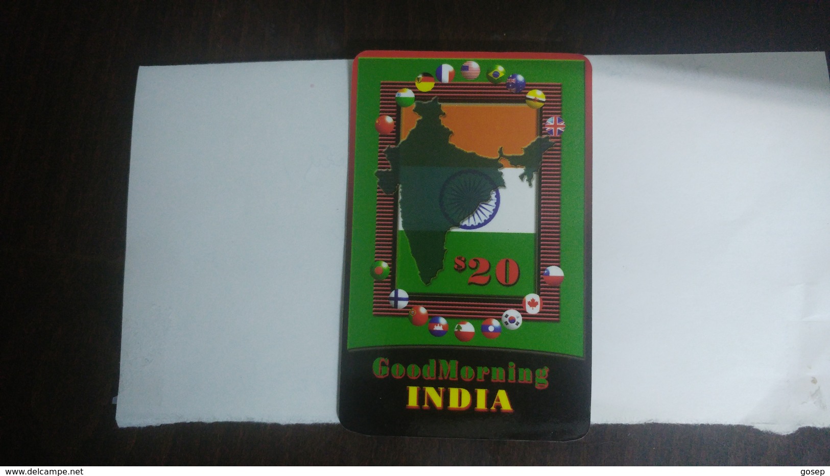 India-good Morning-(87)(20$)(1card)(457781991733)(look Out Side)-used Card+2 Card Prepiad Free - Indien