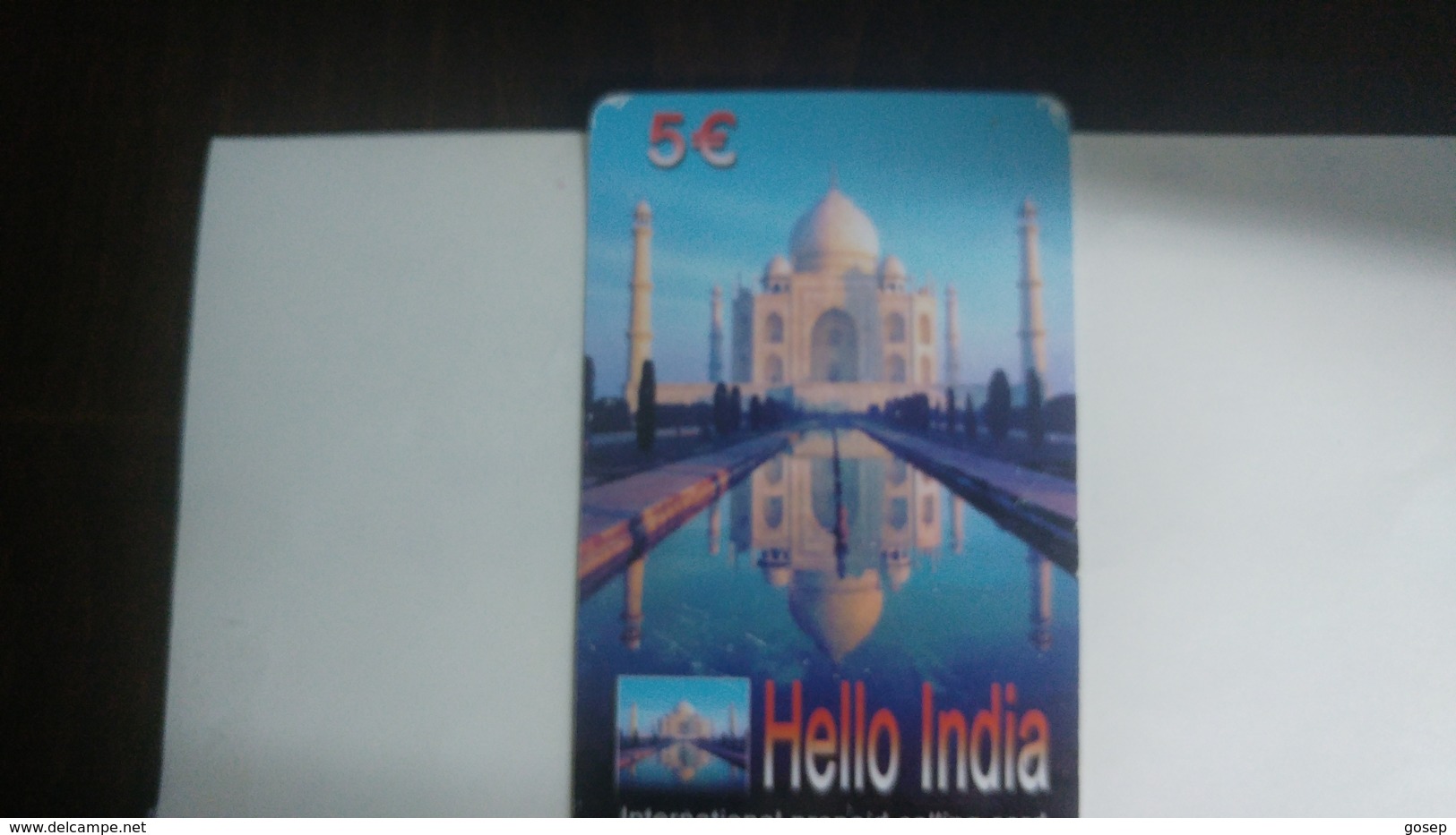 India-wow India-(89)(5€)(1card)(759474593099)(look Out Side)-used Card+2 Card Prepiad Free - Indien