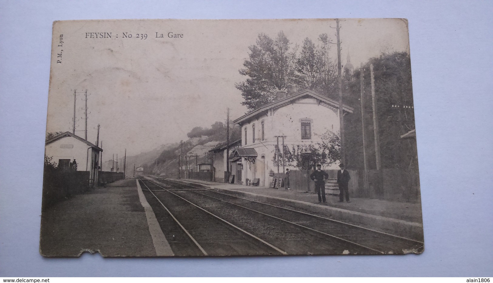 Carte Postale( O4 ) Ancienne De Feysin , La Gare - Feyzin