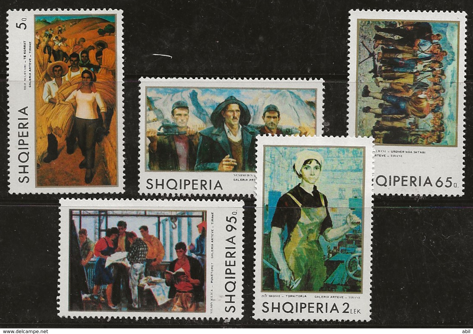 Albanie 1970 N°Y.T. :  1257 Et 1259 à 1262 ** - Albania