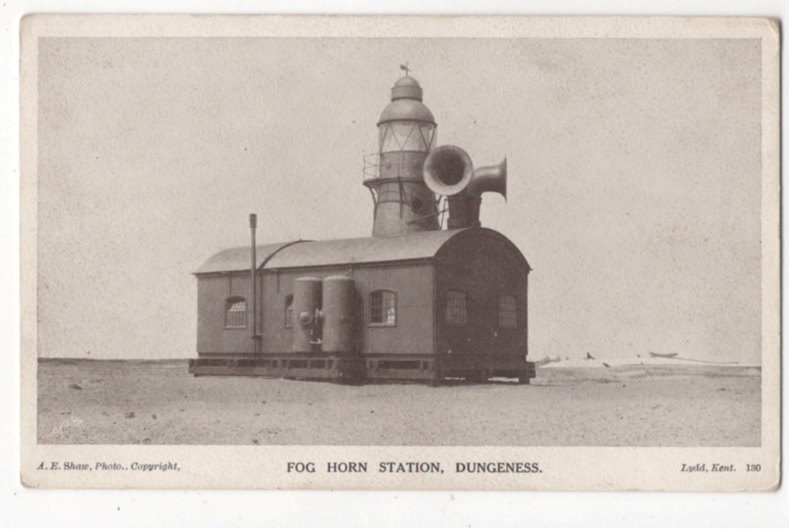 Fog Horn Station Dungeness Kent Pre 1918 Postcard Shaw - Autres & Non Classés