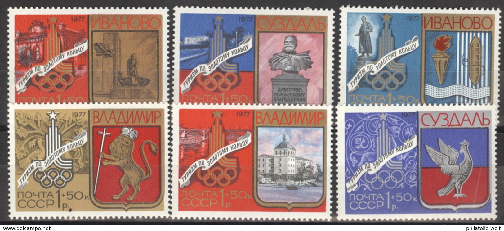 Sowjetunion 4686/91 ** Postfrisch Olympia Moskau 1980 - Ungebraucht